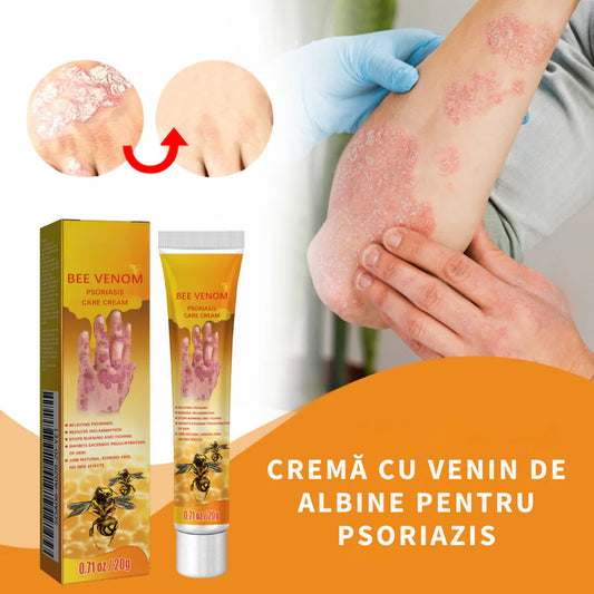 Cremă cu Venin de Albine pentru Psoriazis și Eczeme